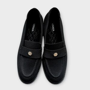 NWOT Vivaia Francesca Round-Toe Platform Chunky Heel Loafers Sz 40